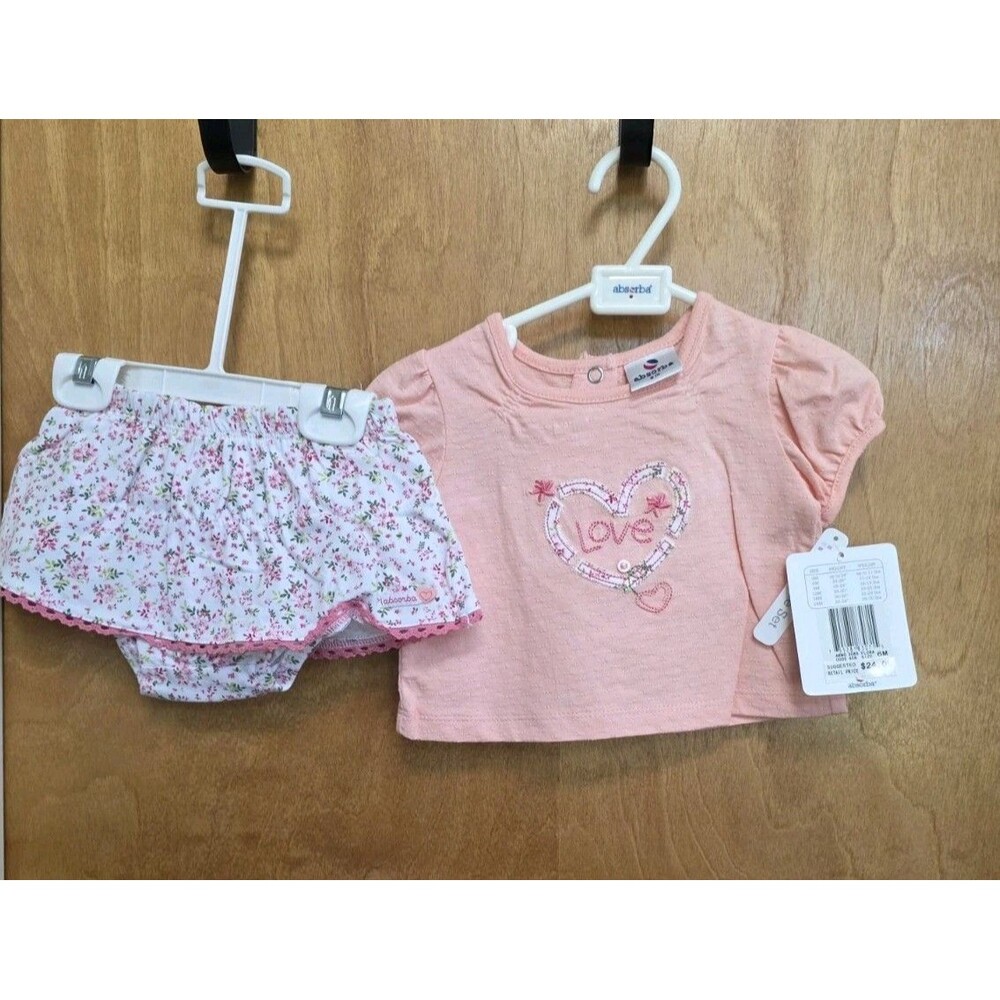 NWT Girl's Absorb 6mo 2 pce summer outfit